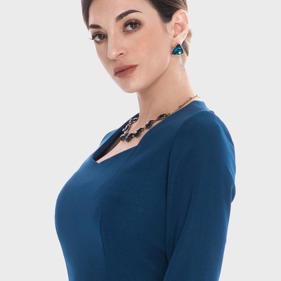 Alantino midi dress for woman. Suitable for office or formal wear. - Picture 5 of 9